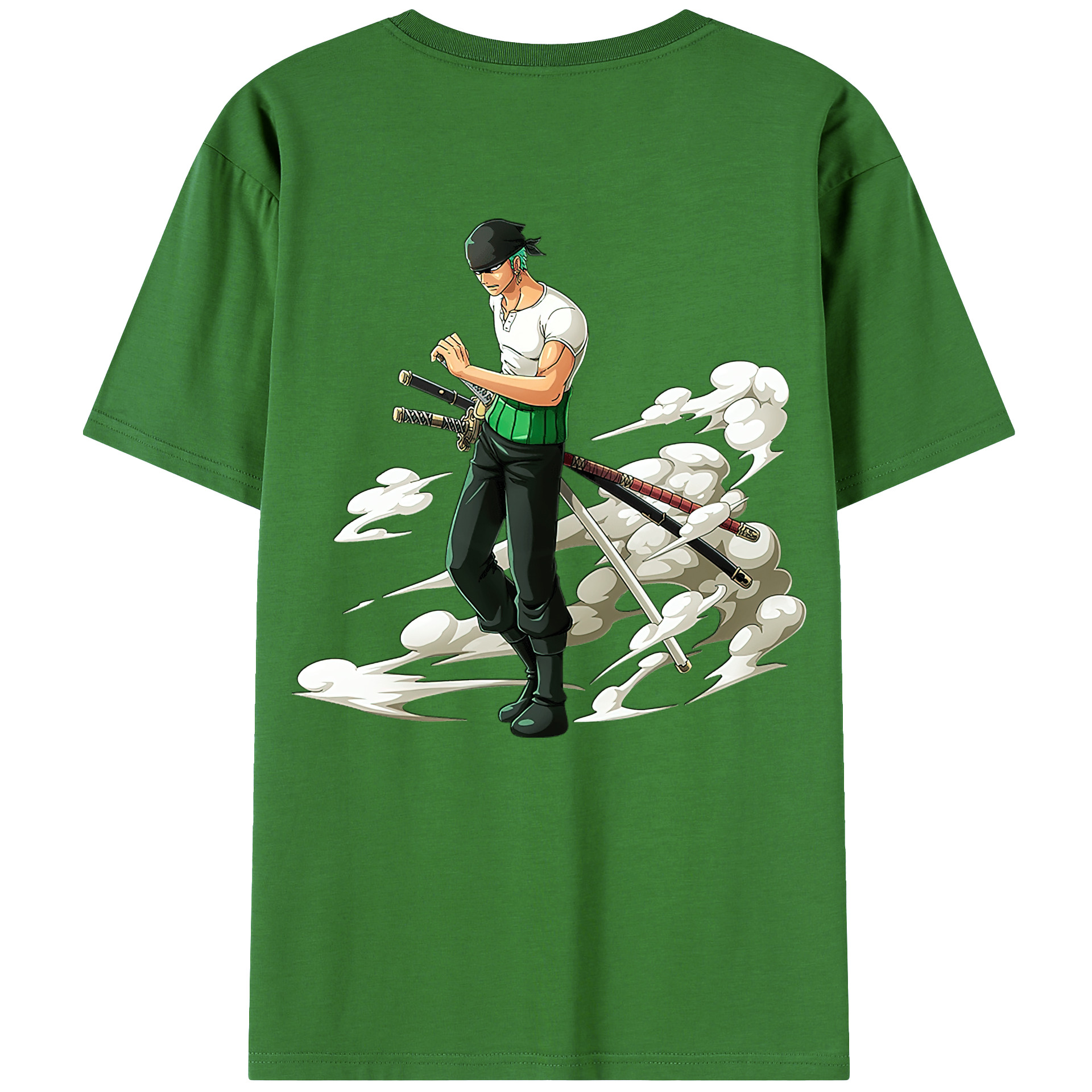 ワンピース ロロノア・ゾロ ONE PIECE Roronoa Zoro レディース半袖Tシャツ(バックプリント)
